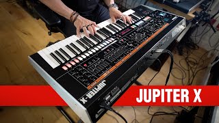 Roland JupiterX Synthesizer Unboxing amp Jam [upl. by Yllet]