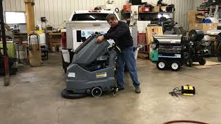 Karcher BD 5050 Floor Scrubber in Action [upl. by Lebasy754]