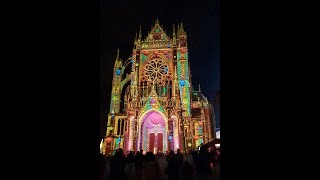 Metz Cathedral Lightshow 800th Anniversary [upl. by Wilburn]