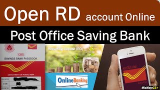 How to open Post office recurring depositRD account online  POSB mobile banking  India Post [upl. by Hannazus]