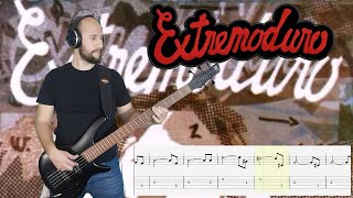 Extremoduro Bass Cover Tab Destrozando quotJesucristo Garciaquot [upl. by Lisab]