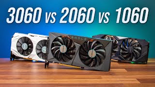 RTX 3060 vs RTX 2060 vs GTX 1060  12 Game GPU Comparison [upl. by Aztinay]