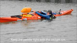 NORTHSEAKAYAK  The Paddle Float Self Rescue [upl. by Ecreip562]