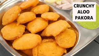 Crunchy Aloo Pakora  Easy Lockdown Street Style Recipes  CookingShooking [upl. by Leviram]