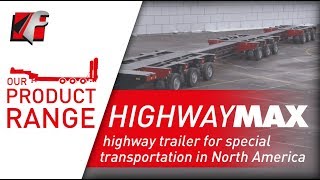 FAYMONVILLE HighwayMAX  Highway trailer for special transportation in North America [upl. by Sorcim]