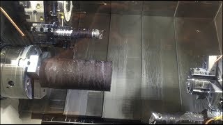 CNC Part Alignment Using Sub Spindle [upl. by Nylatsyrk]