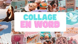 Collage aesthetic en Word 💗 [upl. by Marika]