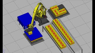 Fanuc Roboguide Pallet Pro Tutorial [upl. by Ellocin]