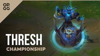 League of Legends Championship Thresh OPGG Skin Review [upl. by Malek940]