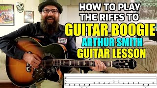 Guitar Boogie Arthur Smith  Guitar Lesson wtabs [upl. by Myrlene715]