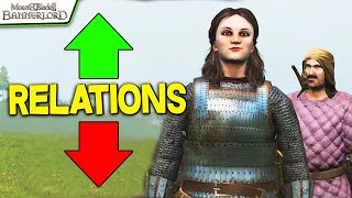 How Relations Work in Mount amp Blade II Bannerlord 154 [upl. by Eicirtap]