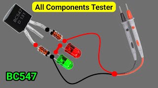 Make Universal Components Tester Using BC547  All Components Tester [upl. by Aileno]