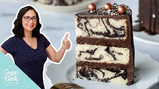 How To Make A Marble Cake Using ONE Recipe [upl. by Ahsitul]