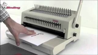 Tamerica Tashin 213PB Comb Binder and 3Hole Punch Demo [upl. by Ellerehs]