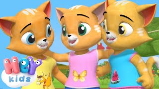 Trois petits chatons  Comptines pour bébé  HeyKids [upl. by Modnarb935]