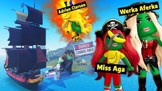 BUDUJEMY STATEK DLA ZOMBIE 🧟 Roblox ⛵ miss Aga Werka Aferka Adrian Clarson [upl. by Omsoc]