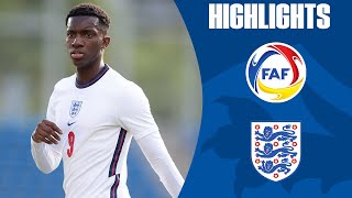 Nketiah Equals Goal Record As Young Lions Draw  Andorra U21 33 England U21  Official Highlights [upl. by Dotty]