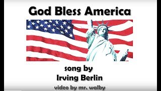 God Bless America with lyrics and notes by Visual Musical Minds [upl. by Arodasi154]