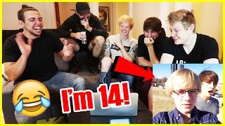 REACTING TO OUR FIRST VINES  CRINGE WARNING  Sam Golbach [upl. by Travers770]