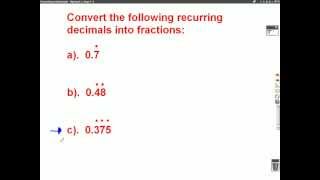 Recurring Decimals Mathscast [upl. by Oidale]