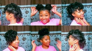 10 QUICK amp EASY Hairstyles for RELAXED Hair [upl. by Ahsinnek]