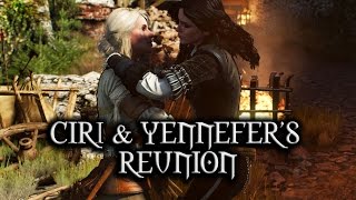 The Witcher 3 Wild Hunt  Ciri and Yennefer’s reunion [upl. by Nelyak]