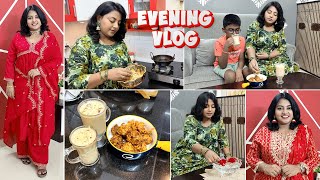 Positive Evening Routine Vlog  Kids Snacks Recipes  Diwali Kurtha Haul  Karthikha Channel Vlog [upl. by Dottie]