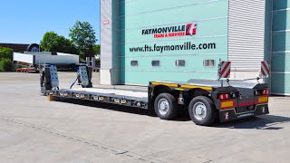 Faymonville  MegaMAX extendable low loader w 2 pendular axles [upl. by Eicnan]