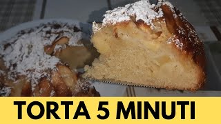 Torta di Mele 5 Minuti Velocissima si realizza con una Forchetta [upl. by Sadnalor967]