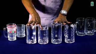 Glass Mug Collection  NasirOlilaYujing Glassware  কাচের মগ  Crockeries Item Bangladesh [upl. by Barolet257]