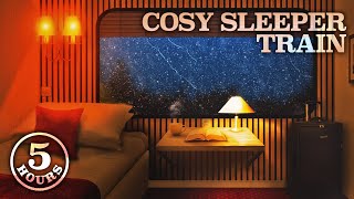 Cosy Sleeper Train on a Rainy Evening  Relaxing Background Noise Ambience for Study  Sleep [upl. by Anifad242]