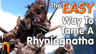 ARK HOW TO TAME A RHYNIOGNATHA [upl. by Cherye]