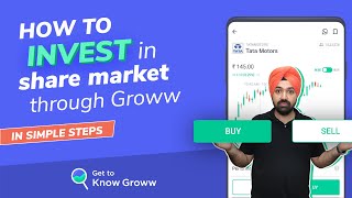 How to Invest in stock market for Beginners  Groww app kaise use kare  Buy amp Sell Shares on Groww [upl. by Wurst]