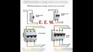 3 Phase Circuit Breaker Connection  4 Pole MCB [upl. by Aihceyt]