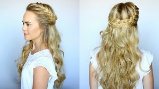 Half Up French Braid Crown  Missy Sue [upl. by Mareah]