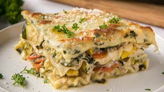 Easy Vegetable Lasagna Recipe [upl. by Christensen768]