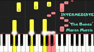 quotThe Bonesquot by Maren Morris  INTERMEDIATE Piano Tutorial [upl. by Plafker]