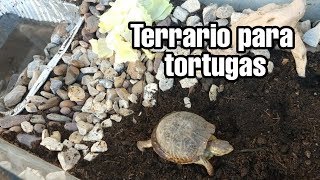 Como hacer Terrario para tortugas  Casa para tortugas [upl. by Schoening984]