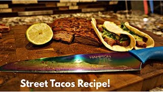 Mexican Street Tacos Recipe [upl. by Ellesij]