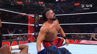 Andrade vs Apollo Crews  WWE RAW 3042024 [upl. by Neelra379]