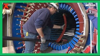 Excellence Technical Skill In High Voltage Electric Motor Rewinding  Super Large Motor And Stator [upl. by Jacobo]