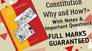 Class 11 Political Science Ch1 Constitution Why and How In Hindi with Notes amp Important Questions [upl. by Haisi]