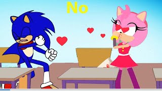 Sonic amp Amy Squad  Sonic Amy Run for love  Sonic The hedgehog 2021  kim100 [upl. by Akcirred132]