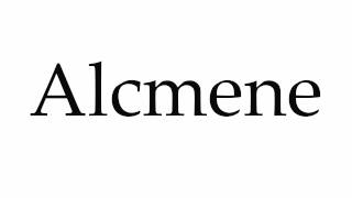 How to Pronounce Alcmene [upl. by Tompkins]