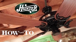 How To Install A Ceiling Fan  Hunter Original [upl. by Cristoforo]