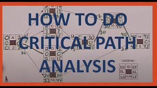 How to do Critical Path analysis [upl. by Nevetse]