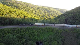 Altoona Pennsylvania  Trains on Horseshoe Curve 2021 [upl. by Lail410]