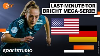 USA – Deutschland Highlights  Freundschaftsspiel 2022  sportstudio [upl. by Kowtko]