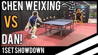 Chen Weixing vs TableTennisDailys Dan [upl. by Loginov]