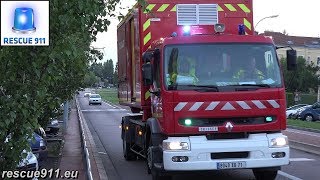 Incendie du 31072017 à ChalonsurSaône  Arrivée des secours [upl. by Eiramyma]